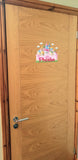 Personalised Custom Princess Castle Name Door Sticker Wall Decal Girls Bedroom