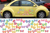 Butterflies Car Van Decal Sticker Set Butterfly Colourful Bright Camper