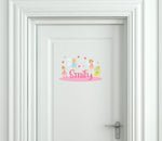 Personalised Custom Fairy Name Door Sticker Wall Decal Girls Bedroom