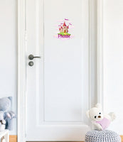 Personalised Custom Princess Castle Name Door Sticker Wall Decal Girls Bedroom (Copy)