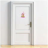 Personalised Custom Princess Castle Name Door Sticker Wall Decal Girls Bedroom (Copy)