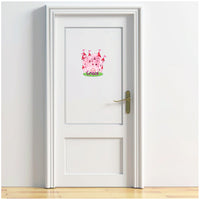 Personalised Custom Princess Castle Name Door Sticker Wall Decal Girls Bedroom