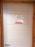 Personalised Custom Princess Castle Name Door Sticker Wall Decal Girls Bedroom