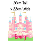 Personalised Custom Princess Castle Name Door Sticker Wall Decal Girls Bedroom