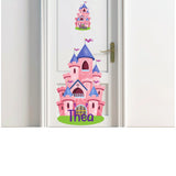 Personalised Custom Princess Castle Name Door Sticker Wall Decal Girls Bedroom